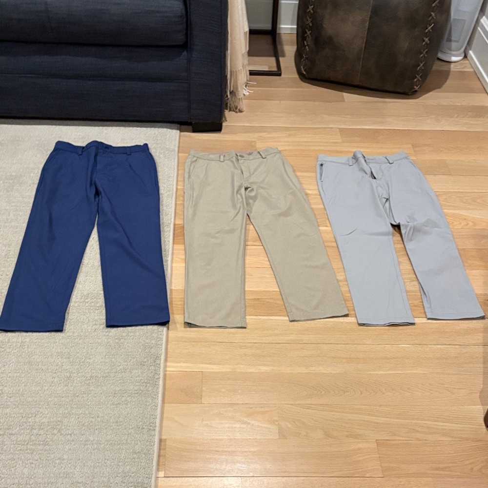 Lot of 3 Vineyard Vines Kids Casual Pants - Navy, Khaki, Light Gray